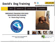 Tablet Screenshot of davidsdogtrainingnj.com